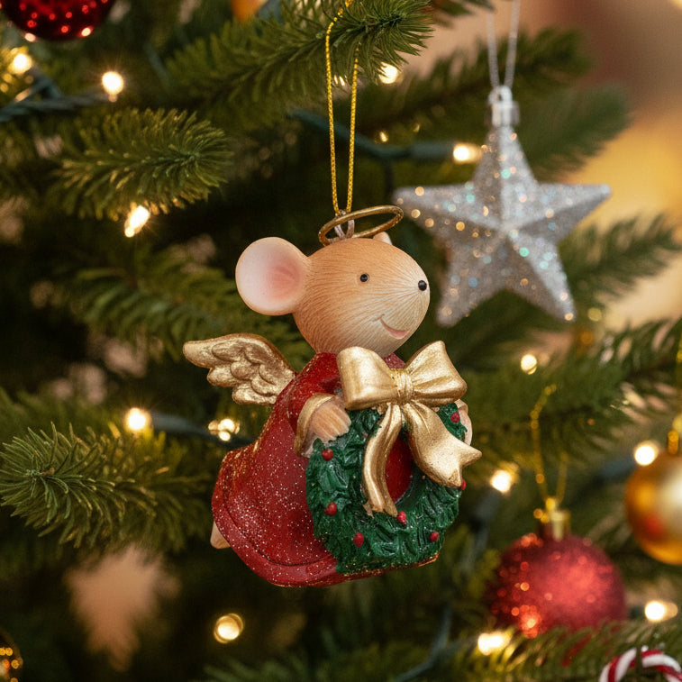 Mouse Chorister Hanging Christmas Decoration