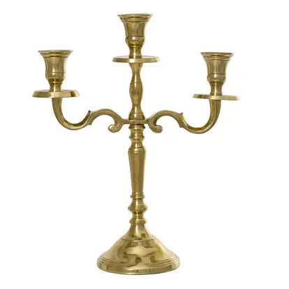 Gold Christmas Candelabra 30cm