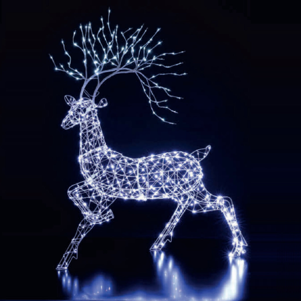 Noma White Flexi Light Woburn Christmas Stag 1.4m