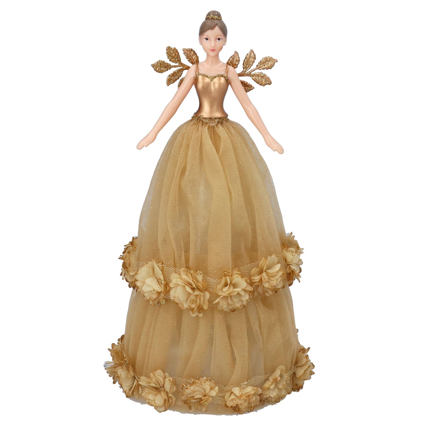 Large Gold Fairy Christmas Tree Topper