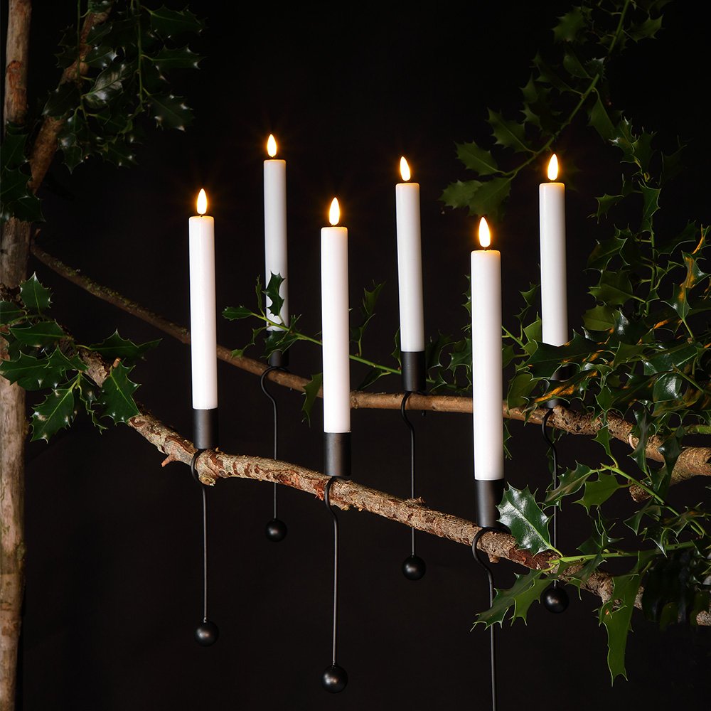 Set of 6 Magic Tree Candles Remote Controlled