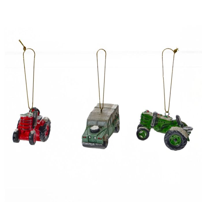 Farm Vehicle Christmas Tree Decorations