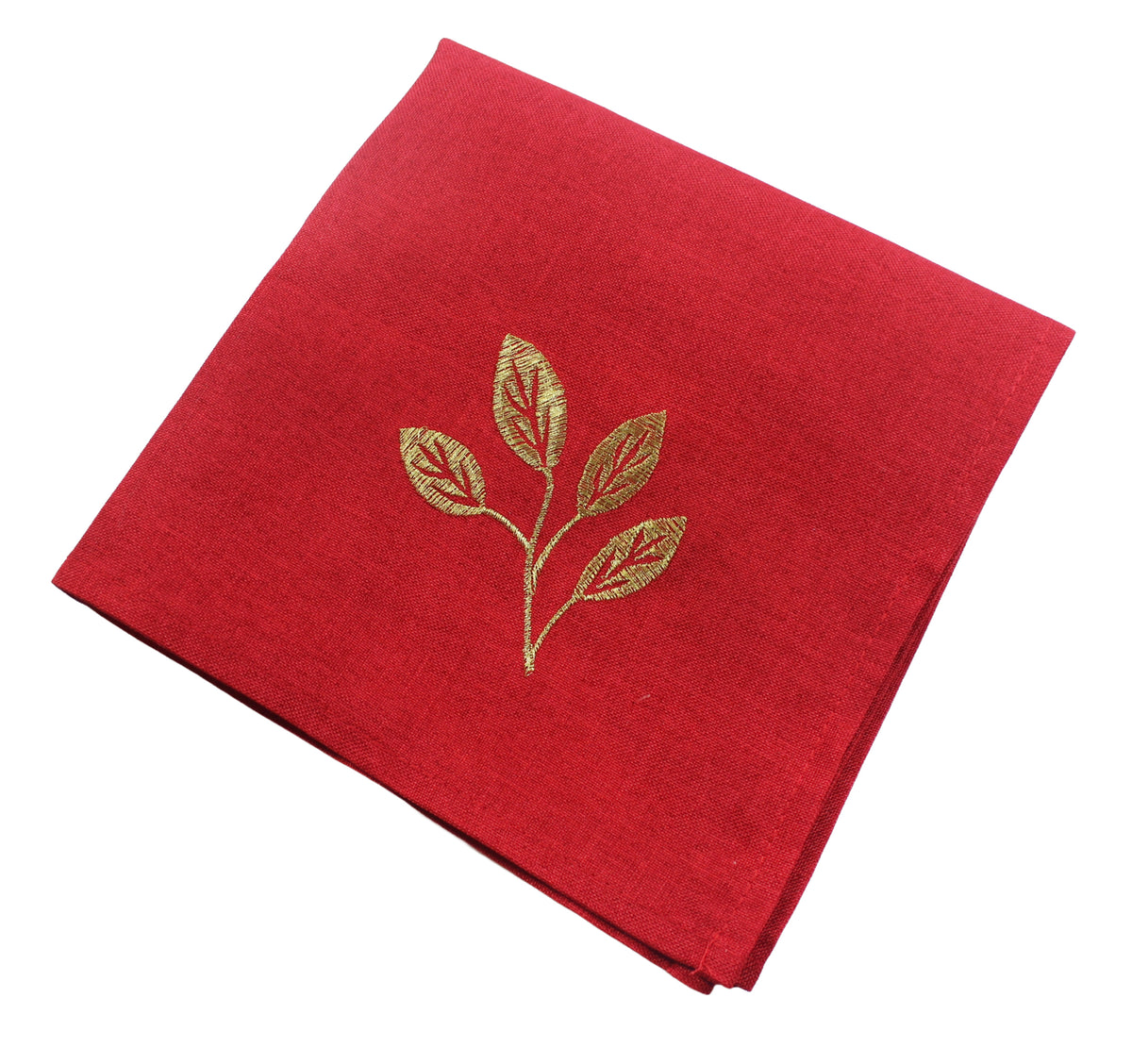 Christmas Red Berry Beads set of 4 Napkins by Peggy Wilkins