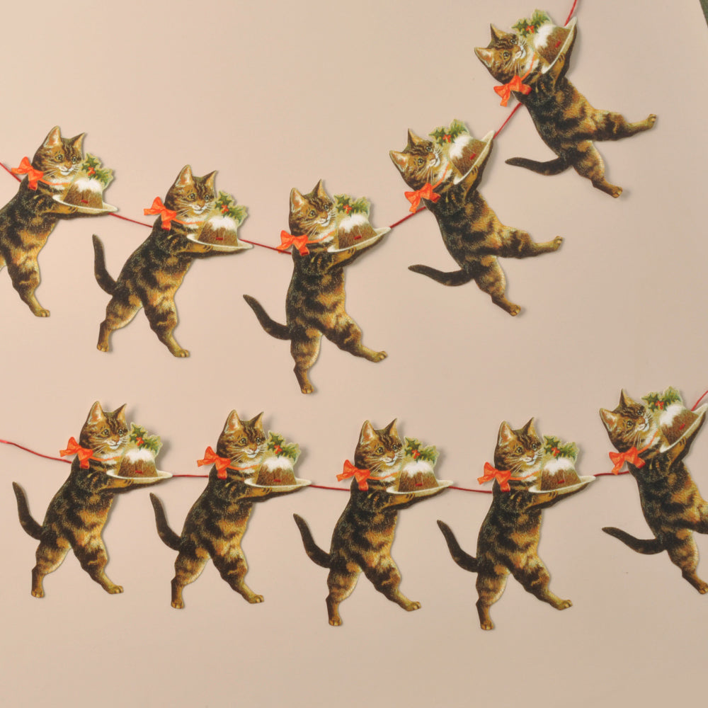 Christmas Cat Paper Garland