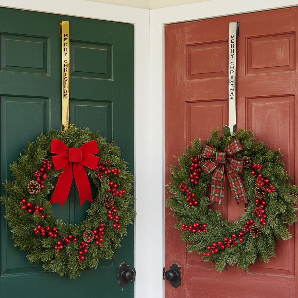 Merry Christmas Design Wreath Hanger