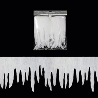 Christmas Fake Snow Deep Icicle Fringe