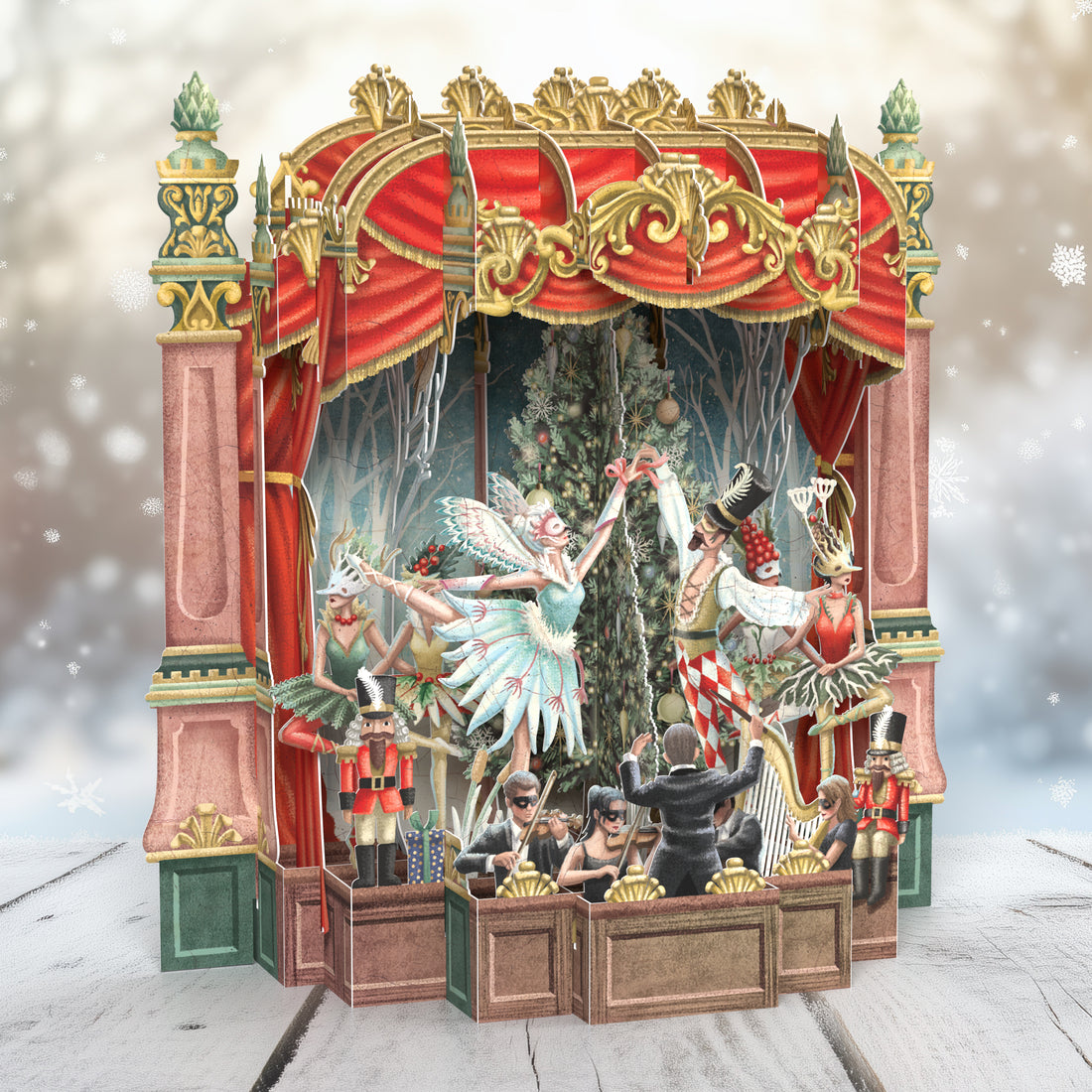 Christmas Ballet -3D Pop Up Christmas Card