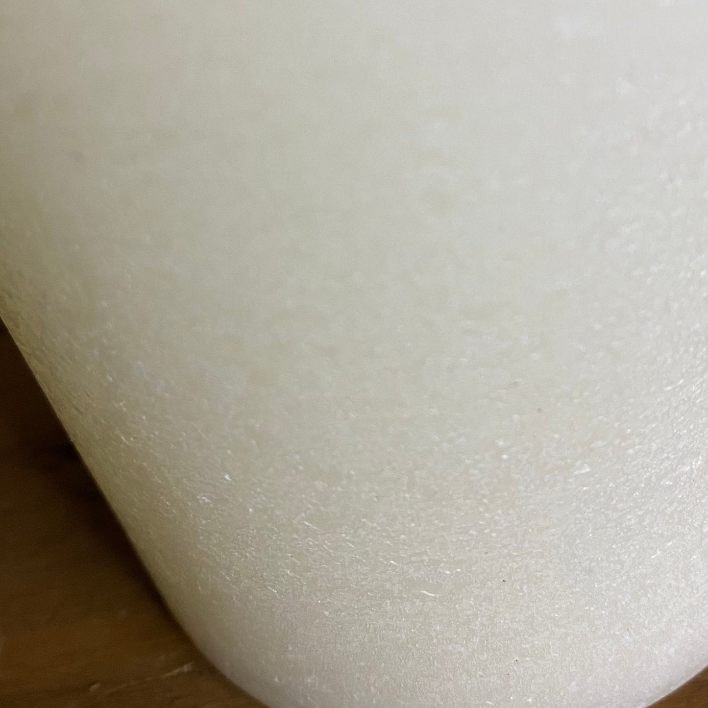 close up of the side of the candle to show the texture
