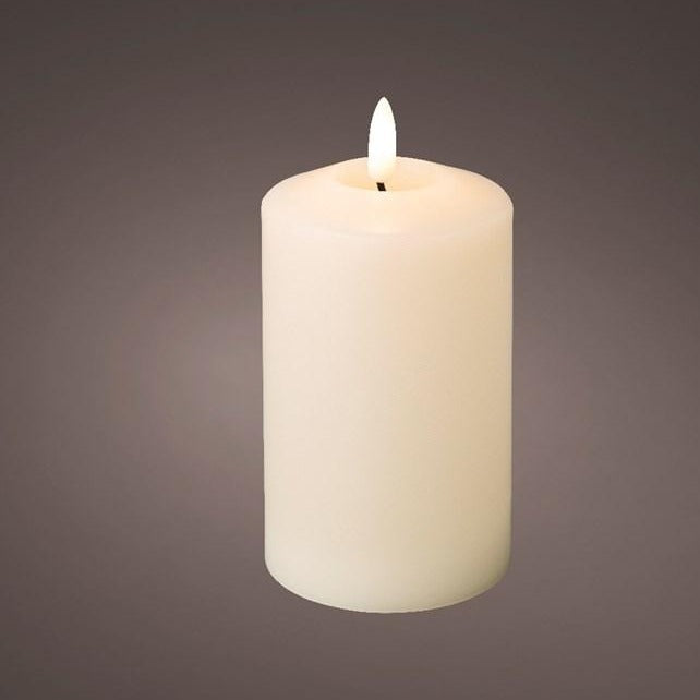 Cream Church Christmas Candle LED Wick 14.5cm x 7.5cm