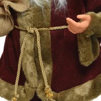 Standing Santa with Christmas Tree 45cm