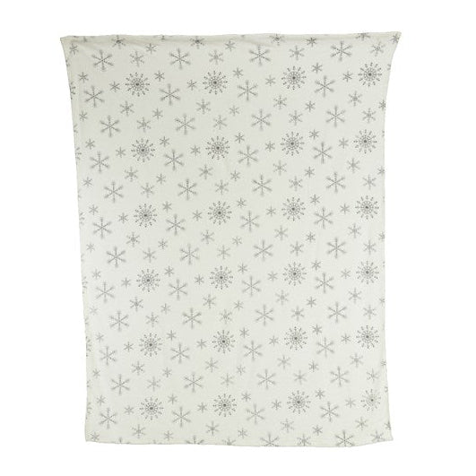 White Christmas Snowflake Throw