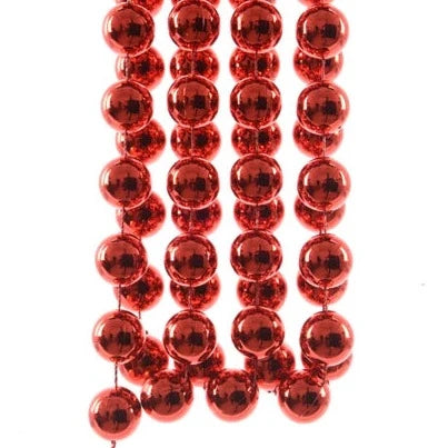 Red Large Bead Christmas Garland 270cm