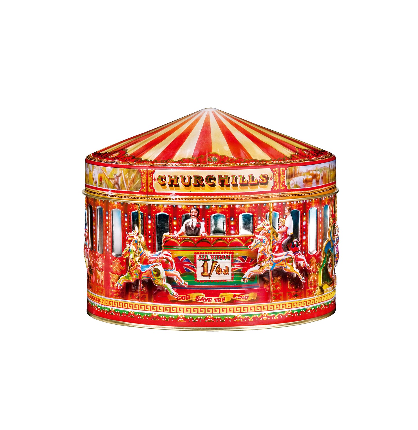 Churchill's Carousel English Toffee Christmas Tin