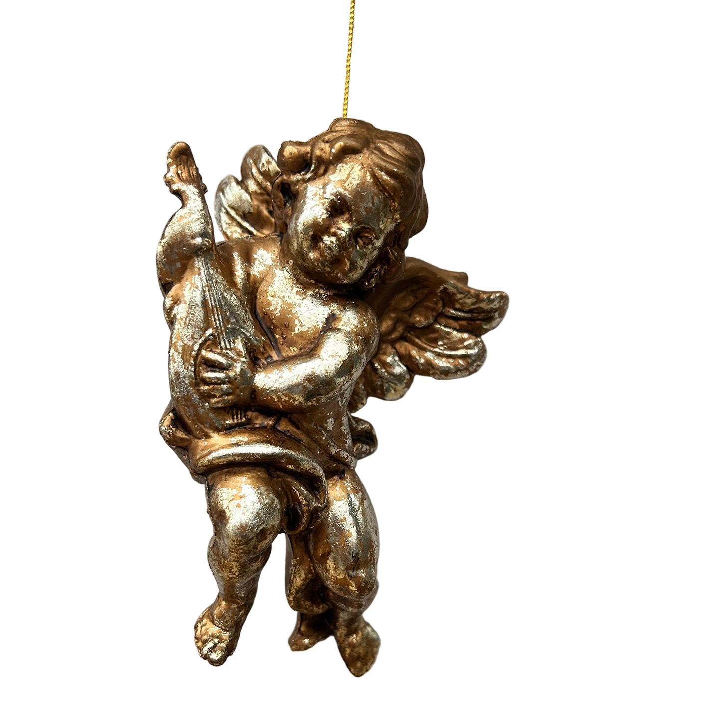 Goodwill Gold Cherub Christmas Tree Ornament