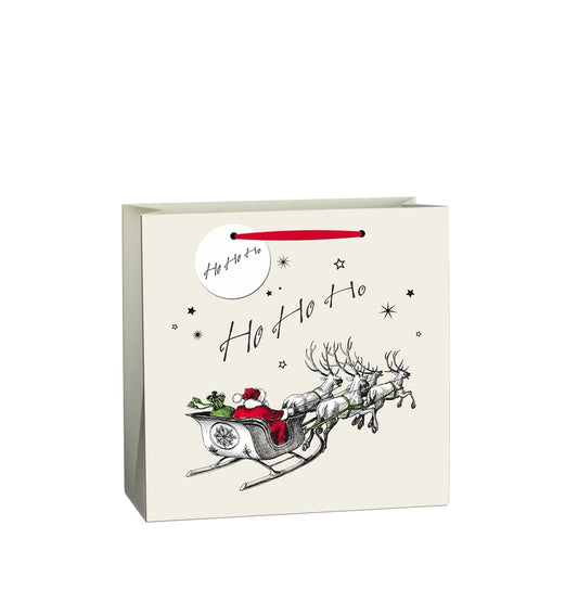 Eco-Friendly Fsc™ Sustainable Christmas Gift Bag Traditional Scene