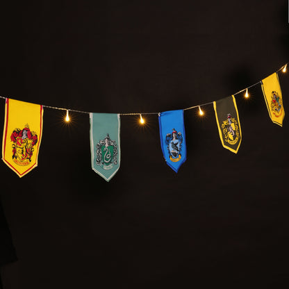 10 Hogwarts House Crest Bunting Lights