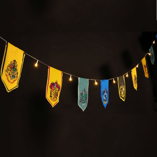 10 Hogwarts House Crest Bunting Lights