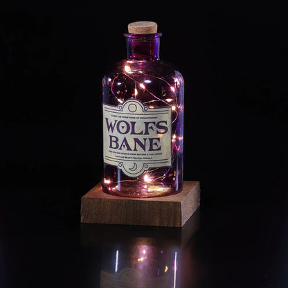 Wolfs Bane Glass LED Potion Bottle