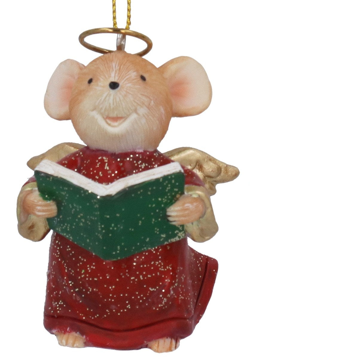 Mouse Chorister Hanging Christmas Decoration Assorted