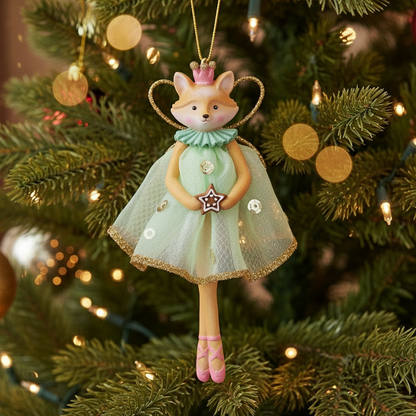 Fox Ballerina Fairy Christmas Hanging Decoration