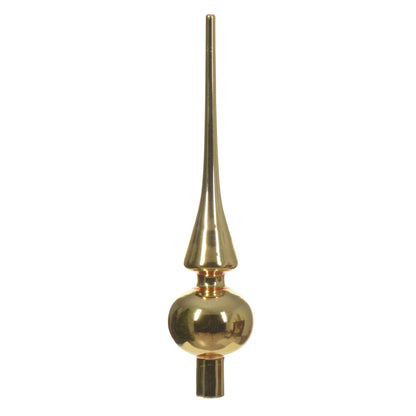 Gold Shiny Glass Finial Christmas Tree Topper