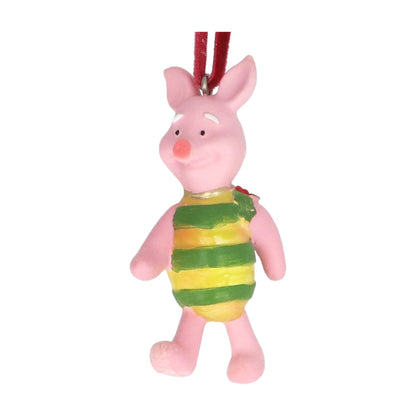 Resin Piglet Christmas Hanging Decoration