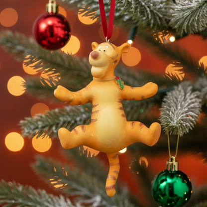 Resin Tigger Christmas Hanging Decoration
