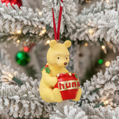 Resin Winnie The Pooh Christmas Hanging Decoration