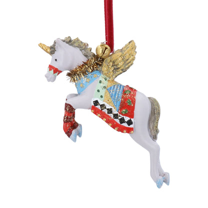 Christmas Circus Unicorn Hanging Decoration