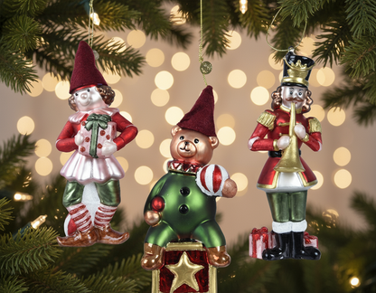 Christmas Glass Hanging Decoration
