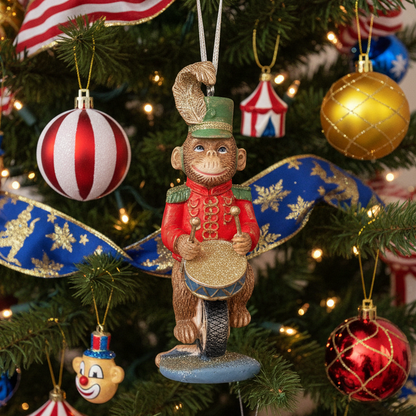 Christmas Circus Monkey Hanging Decoration
