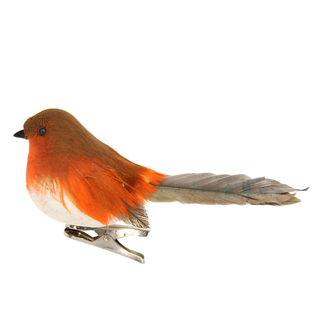 Robin on Clip Christmas Tree Decoration