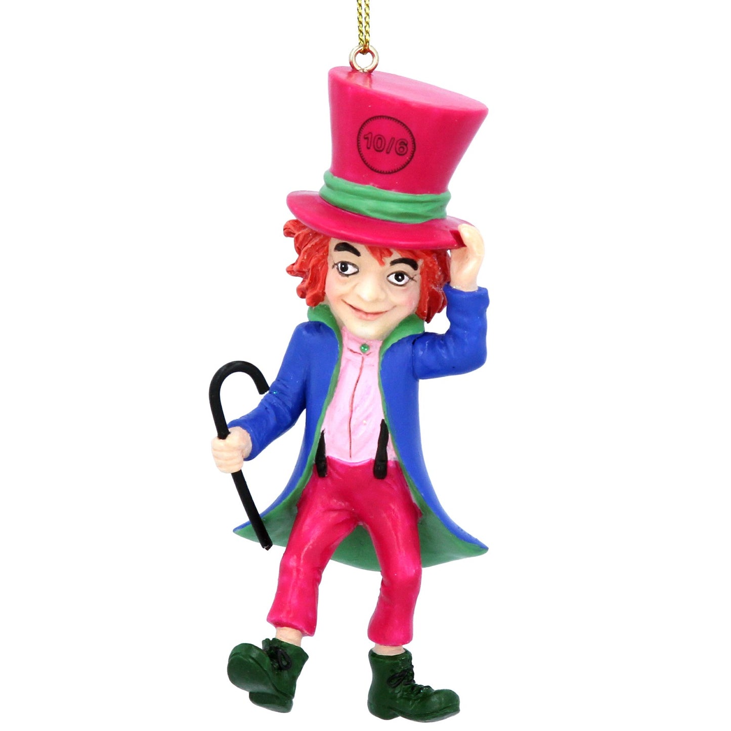 Mad Hatter Hanging Christmas Tree Decoration