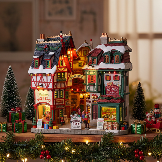 Lemax Christmas City Facade Christmas Village Decoration