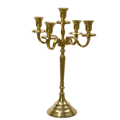 Gold Christmas Candelabra 40cm