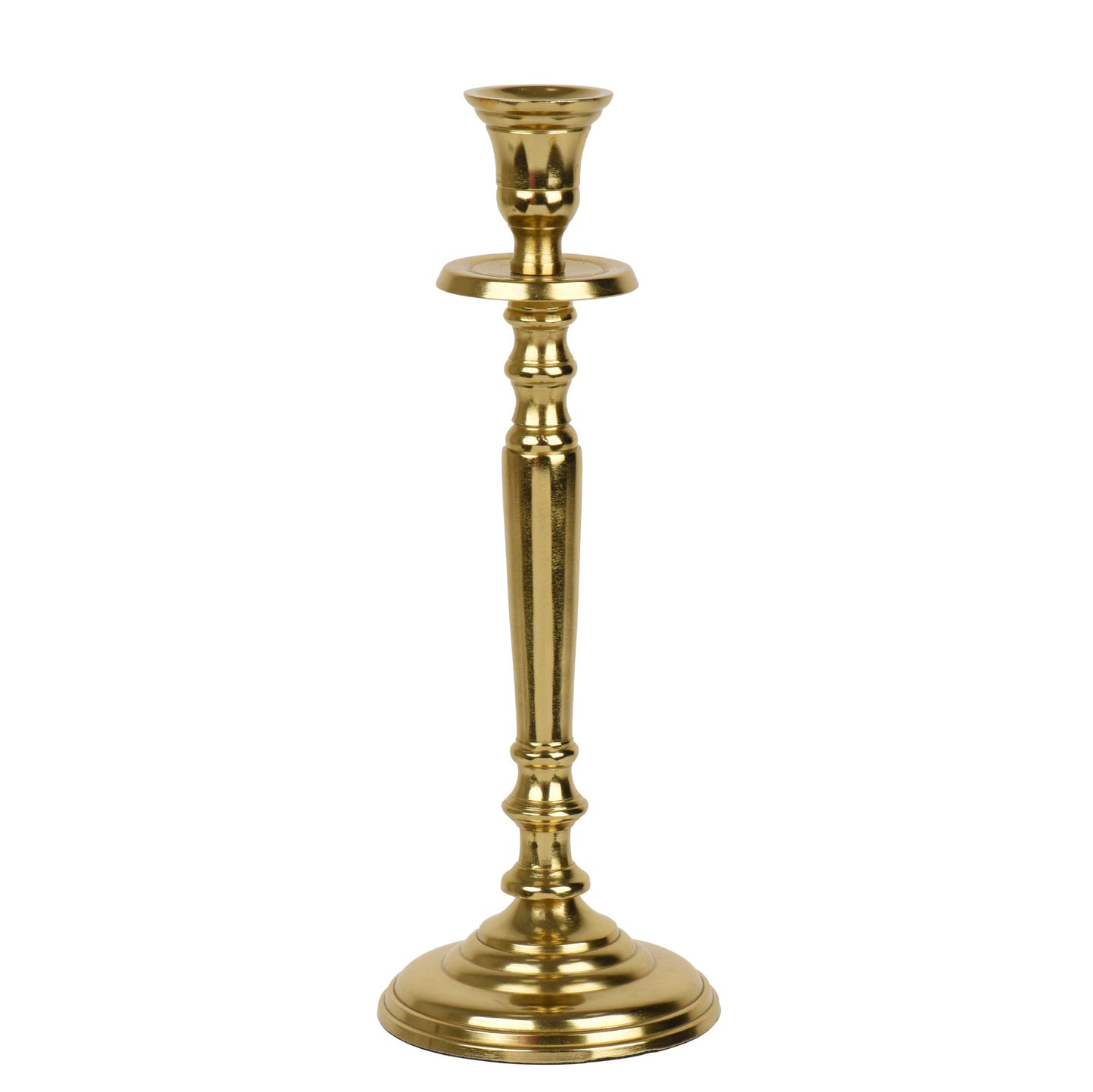 Gold Christmas Candlestick Holder 27cm