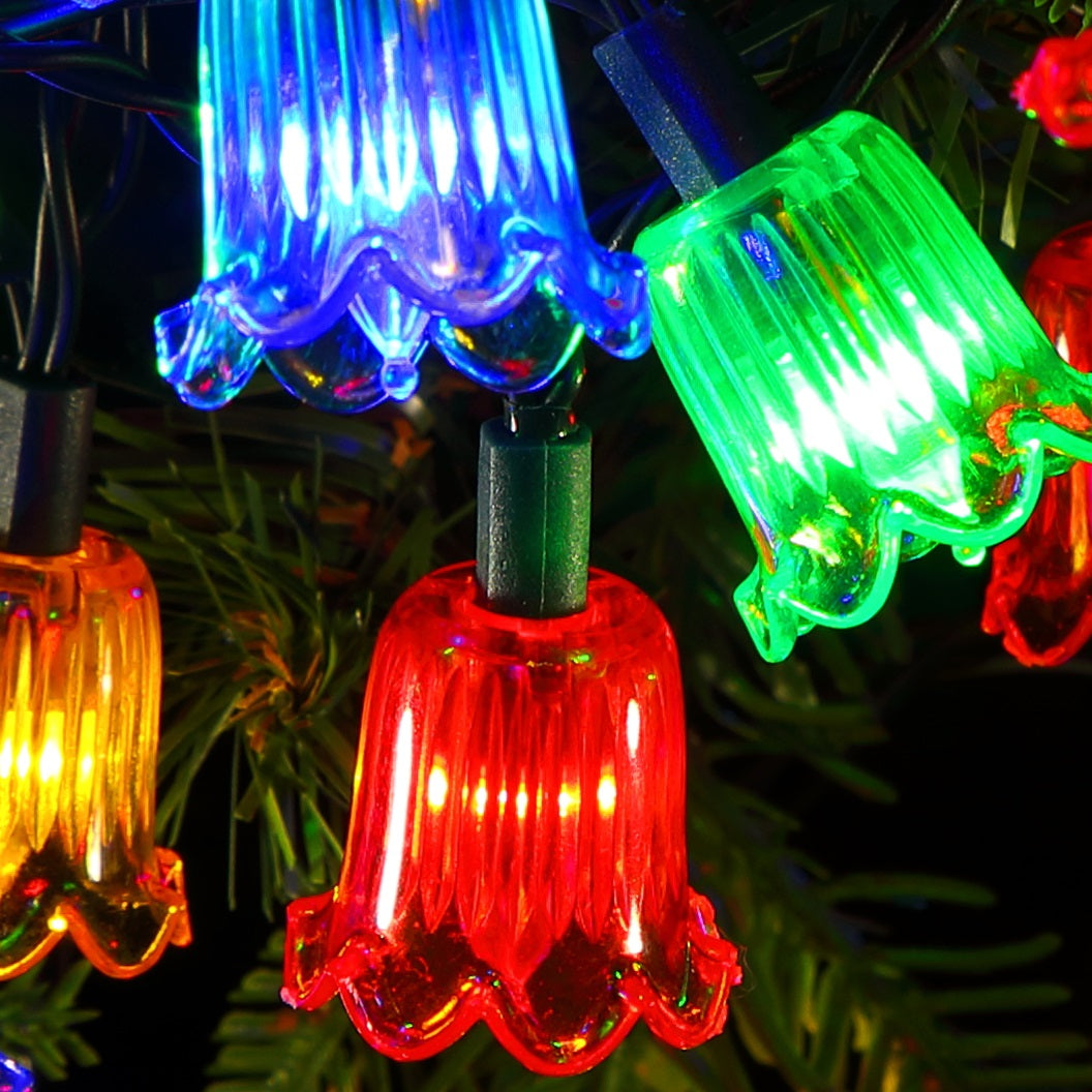 Noma 20 Classic Canterbury Belles Christmas Lights Battery Operated