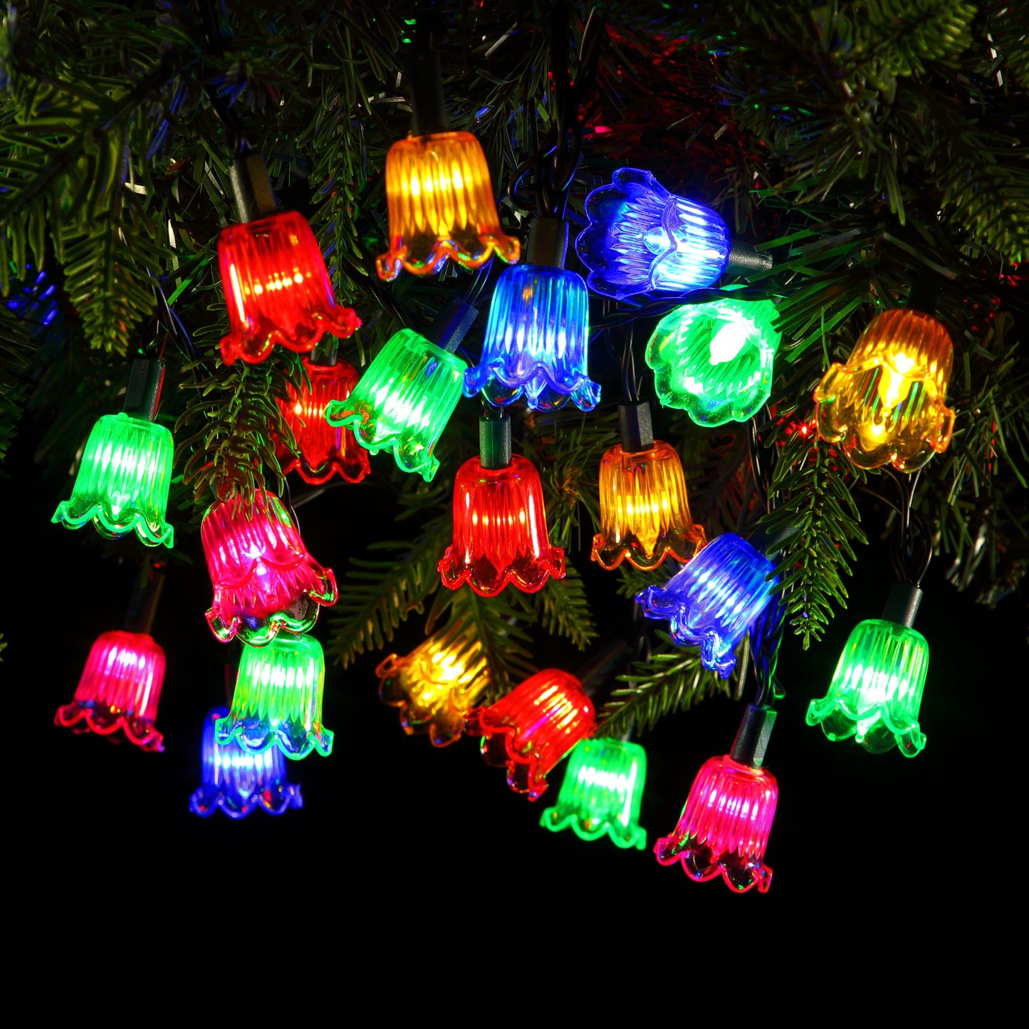 Noma 20 Classic Canterbury Belles Christmas Lights Battery Operated