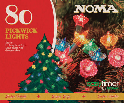 Noma 80 Pickwick LED Classic Christmas String Lights