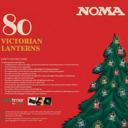 Noma 80 Victorian Lantern LED Classic Christmas String Lights