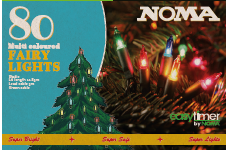 Noma 80 Multicolour Classic Christmas Fairy Lights