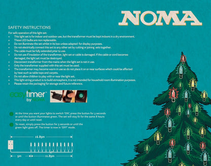 Noma 80 Warm White Classic Christmas Fairy Lights