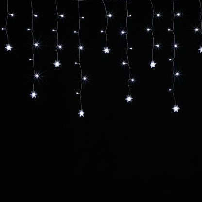 360 White Snowflake Icicle Lights
