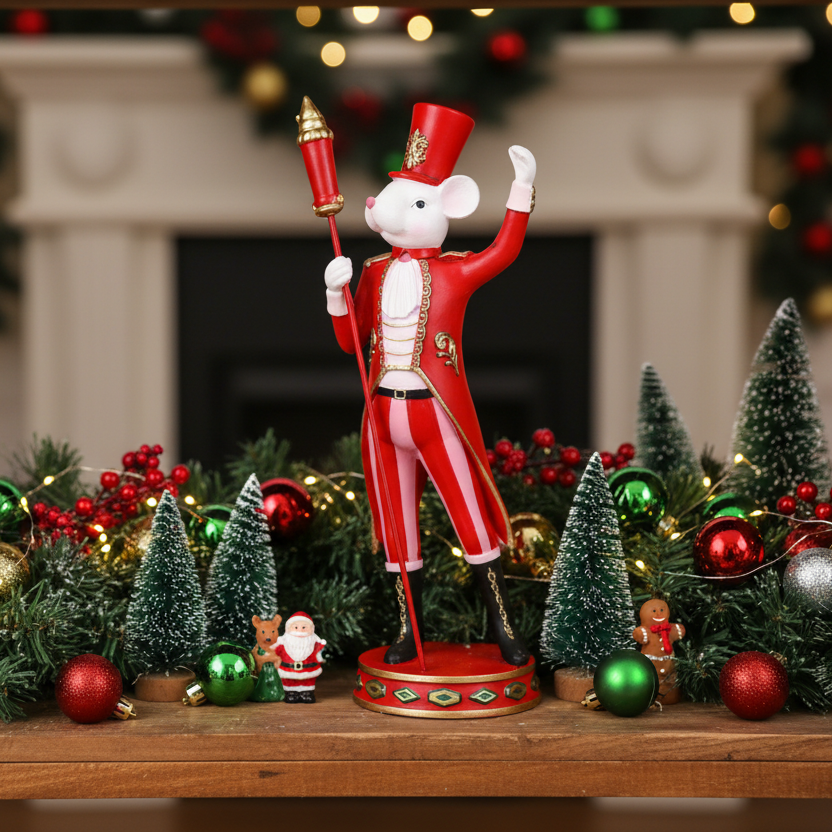 Captain Mouse Christmas Ornament 39cm