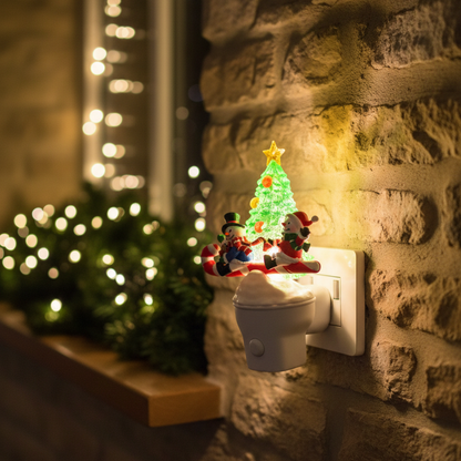 Snowman LED Plug In Christmas Nightlight 15cm