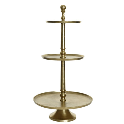 Gold 3 Tier Festive Cake Stand 81cm