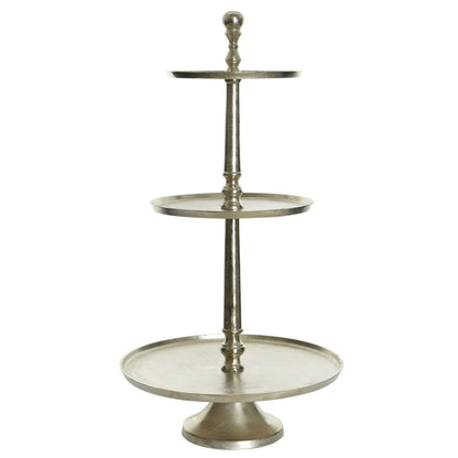 Silver 3 Tier Festive Cake Stand 81cm