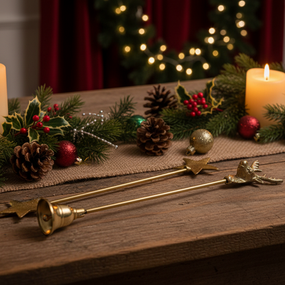 Christmas Gold Candle Snuffers