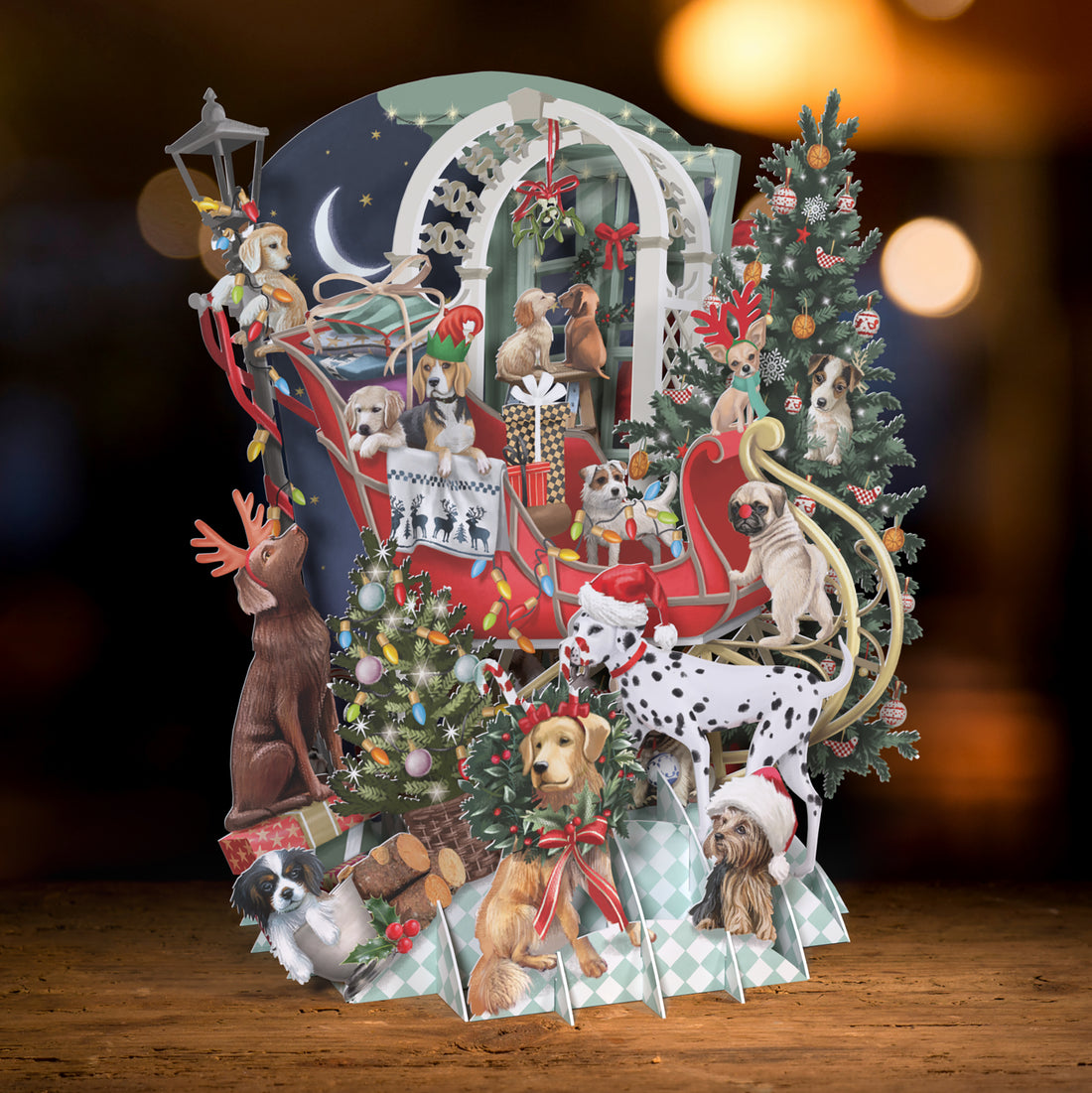 Doggie Noel- 3D Pop Up Christmas Card