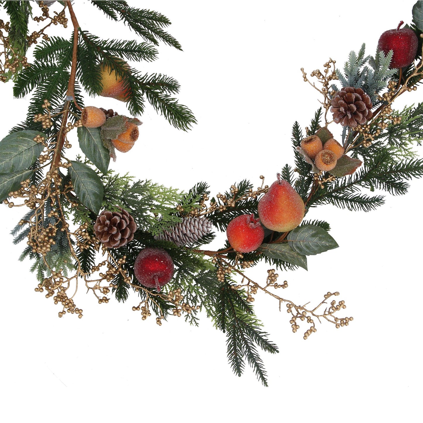 Fruit and Foliage Christmas Garland